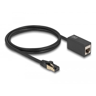 Delock Network Extension Cable RJ45 plug to RJ45 jack Cat.8.1 S/FTP 1 m black 2