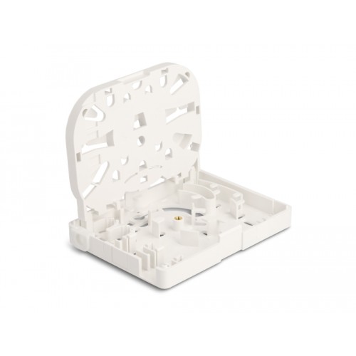 Delock Optical Fiber Connection Box for wall mounting for 2 x SC Simplex or LC Duplex white