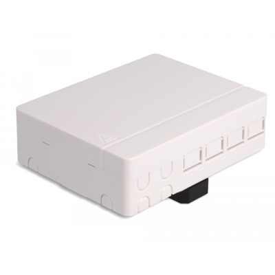 Delock Optical Fiber Connection Box for DIN Rail 4 x SC Simplex or LC Duplex white 2