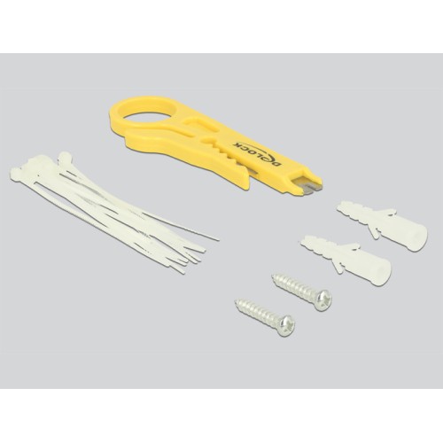 Delock Desktop Patch Panel 12 Port Cat.6 grey