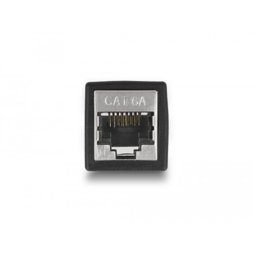 Delock Adapter RJ45 jack to RJ45 jack Cat.6A black