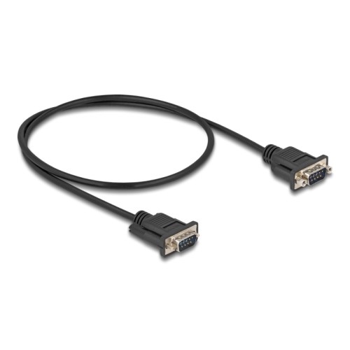Delock RS-232 Cable Serial D-Sub9 male to male with narrow plug housing 0.5 m
