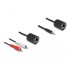 Delock Stereo Audio Extender RJ45 jack to 3.5 mm stereo jack male and RJ45 jack to 2 x RCA plug Cat.5 up to 50 m set 2 pieces
