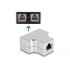 Delock RJ45 Splitter / T Adapter 1 x RJ45 jack to 2 x RJ45 jack Cat.5e STP