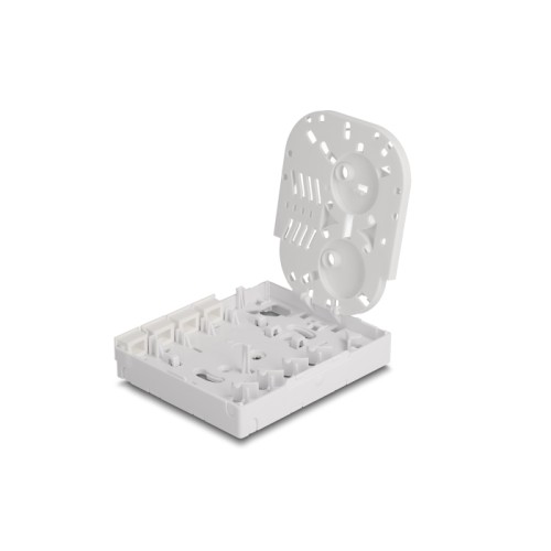 Delock Optical Fiber Connection Box FTTH for wall mounting for 4 x SC Simplex or LC Duplex white