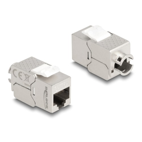 Delock Keystone Module RJ45 jack to LSA Cat.6A Slim toolfree