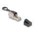 Delock RJ45 plug field-assembly Cat.6A with push and pull latch tool-free