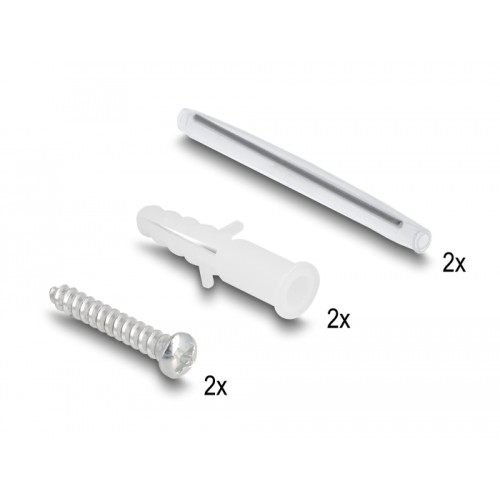 Delock Optical Fiber Connection Box for wall mounting for 2 x SC Simplex or LC Duplex white