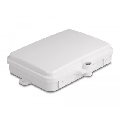 Delock Fiber Optic Distribution Box for indoor and outdoor IP65 waterproof lockable 6 port white 2