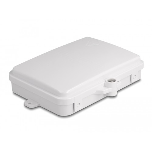 Delock Fiber Optic Distribution Box for indoor and outdoor IP65 waterproof lockable 6 port white