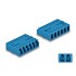 Delock Optical Fiber Coupler HD LC Hexaplex female to LC Hexaplex female blue