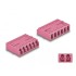 Delock Optical Fiber Coupler HD LC Hexaplex female to LC Hexaplex female violet