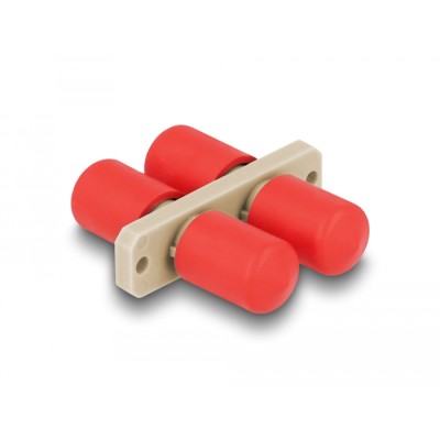 Delock Optical Fiber Coupler ST Duplex female to ST Duplex female beige 2