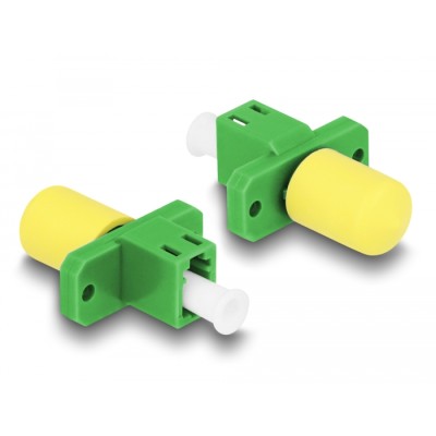 Delock Optical Fiber Hybrid Coupler LC Simplex female to ST Simplex female green 2