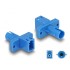 Delock Optical Fiber Hybrid Coupler LC Simplex female to ST Simplex female blue
