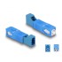 Optical Fiber Hybrid Coupler SC Simplex male to LC Simplex female blue