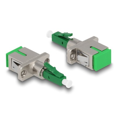 Delock Optical Fiber Hybrid Coupler LC Simplex male to SC Simplex female green 2