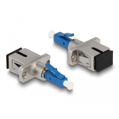 Delock Optical Fiber Hybrid Coupler LC Simplex male to SC Simplex female blue 2