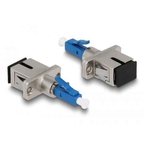 Delock Optical Fiber Hybrid Coupler LC Simplex male to SC Simplex female blue