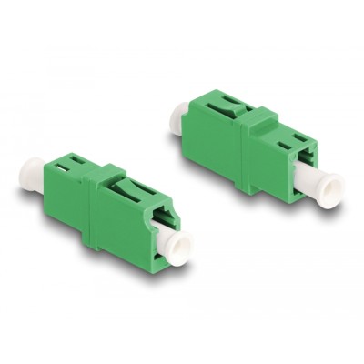 Delock Optical Fiber Coupler LC Simplex female to LC Simplex female APC green 2