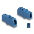 Delock Optical Fiber Coupler LC Simplex female to LC Simplex female UPC blue