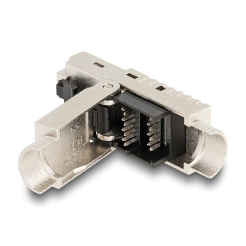 Delock RJ45 plug field-assembly Cat.6A with cable gland and dust cover toolfree