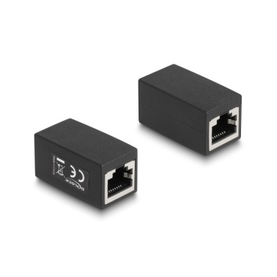 Delock Adapter RJ45 jack to RJ45 jack Cat.6 black