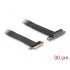 Delock Riser Card PCI Express x4 male to x4 slot 90° angled with cable 30 cm