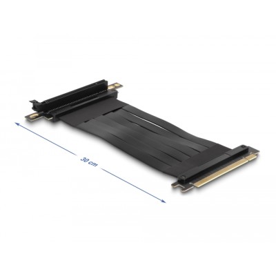 Delock Riser Card PCI Express x16 male to x16 slot 90° angled with cable 30 cm 2