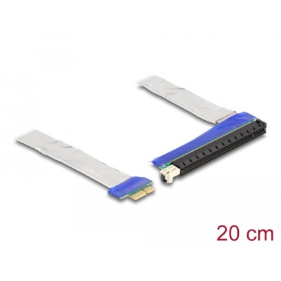 Delock Riser Card PCI Express x1 male to x16 slot with cable 20 cm