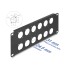 Delock D-Type 10″ Patch Panel 12 port 2U black