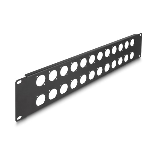 Delock D-Type 19″ Patch Panel 24 port 2U black
