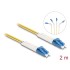 Delock Optical Fiber Cable LC Duplex to LC Duplex singlemode OS2 angled 2 m