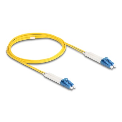 Delock Optical Fiber Cable LC Duplex to LC Duplex singlemode OS2 angled 2 m 2