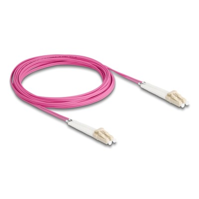 Delock Optical Fiber Cable LC Duplex to LC Duplex Multi-mode OM4 angled 5 m 2