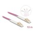 Delock Optical Fiber Cable LC Duplex to LC Duplex Multi-mode OM4 angled 10 m
