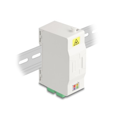 Delock Optical Fiber Connection Box for DIN rail with splice holder and 4 x SC Simplex coupler