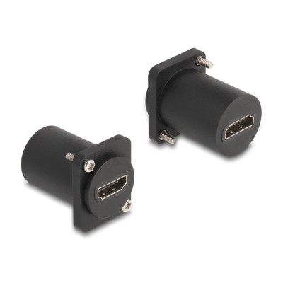 Delock D-Type Module HDMI 8K 60Hz jack to jack with screws black