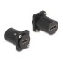 Delock D-Type Module HDMI 8K 60Hz jack to jack with screws black