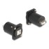 Delock D-Type Module USB 2.0 Type-B female to Type-A female with screws black