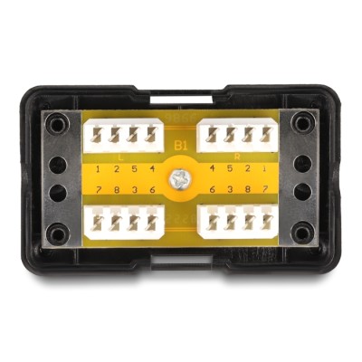 Delock Network Connection Box LSA Cat.6 black 2