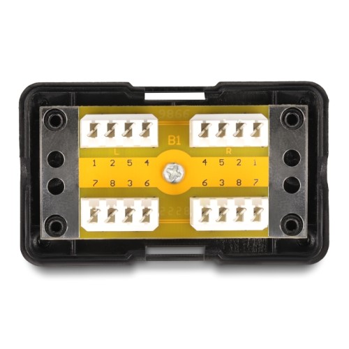 Delock Network Connection Box LSA Cat.6 black