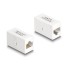 Delock Adapter RJ45 jack to RJ45 jack Cat.6 UTP white