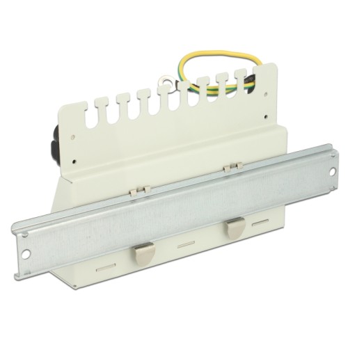 Delock Desktop Patch Panel Holder for DIN rail with M4 fixing screws 2 pcs