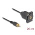 Delock D-Type Cable RCA male to female black 20 cm