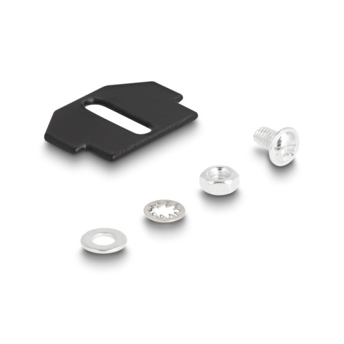 Delock Optical Fiber Mounting for floor tank 12 port for SC Simplex / LC Duplex couplers black