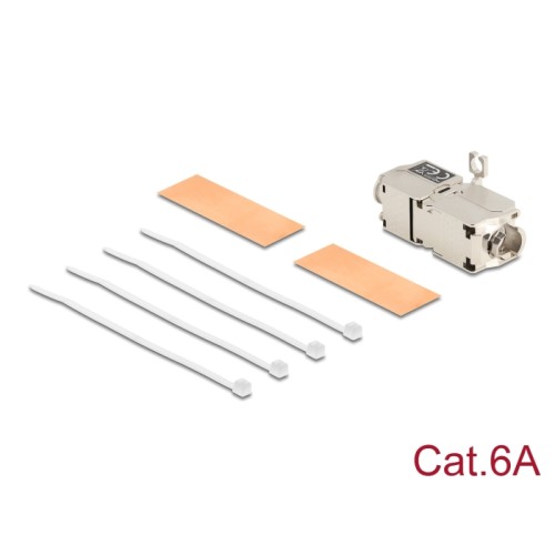 Delock Network Cable Connector LSA to LSA Cat.6A STP toolfree