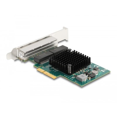 Delock PCI Express x4 Network Card Gigabit LAN 4 x RJ45 BCM 2