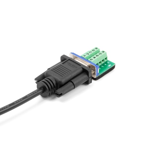 Delock Serial Cable RS-232 D-Sub9 male to male with narrow plug housing 2 m