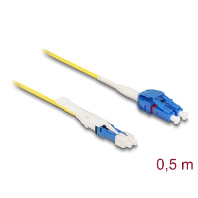 Delock Optical Fiber Cable CS male to LC Duplex singlemode G657A2 / OS2 Uniboot 0.5 m